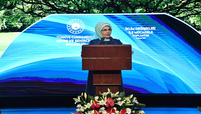 Emine Erdoğan, İklim Değişikliğiyle Mücadele Toplantısı’na katıldı