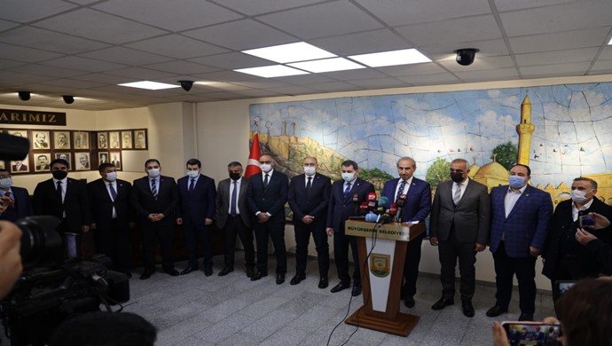 BELEDİYE BAŞKANLARINDAN BAŞKAN BEYAZGÜL’E DESTEK AÇIKLAMASI