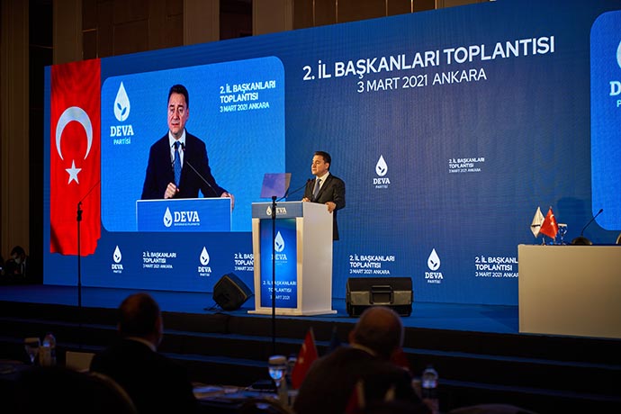 DEVA Partisi Genel Başkanı Ali Babacan, partisinin 2. İl Başkanları Toplantısı’nda konuştu