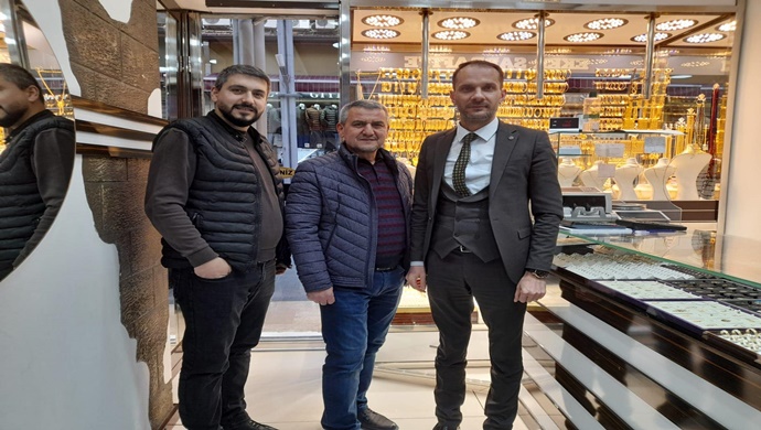 MUSTAFA SUNGUR ÜLGER, BURSALI İŞ ADAMI ÖMER EKER `İ ZİYARET ETTİ