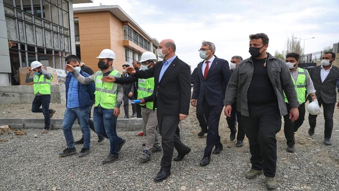 Bakan Soylu Bingöl’de İncelemelerde Bulundu