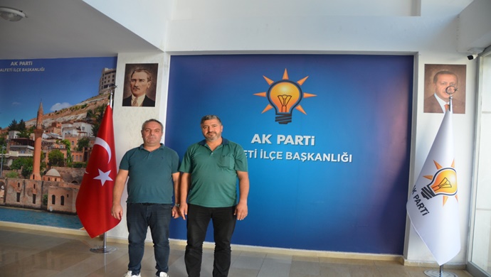 MEHMET TEVFİK GÜLSOY `DAN AK PARTİ HALFETİ İLÇE BAŞKANI ÖKKEŞ AYBEK `E ZİYARET