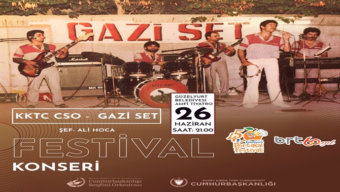 KKTC CSO Gazi Set Orkestrası ile konser veriyor