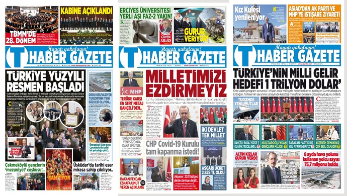 T-HABER GAZETESİ GÜÇLÜ KADROSU İLE YAYIN HAYATINA DEVAM EDİYOR