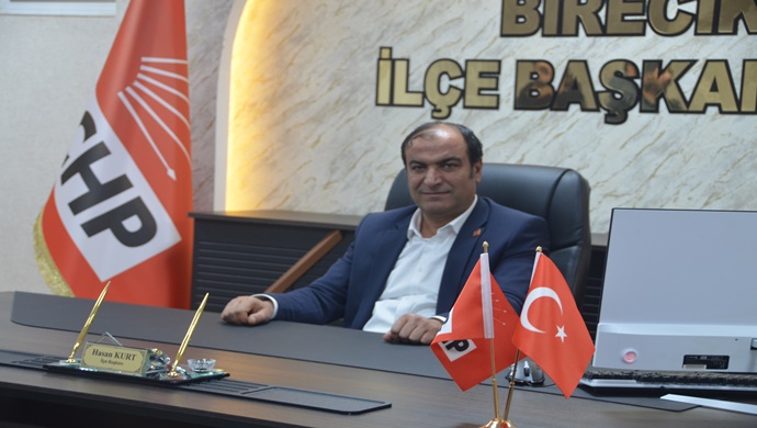 CHP BİRECİK İLÇE BAŞKANI HASAN KURT `TAN 8 MART DÜNYA KADINLAR GÜNÜ MESAJI