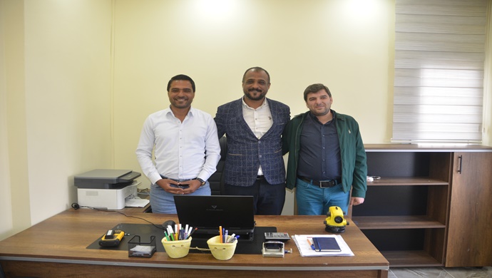 AVUKAT NAZIM GÖREN `DEN MK HARİTA MÜHENDİSLİK BÜROSUNA ZİYARET